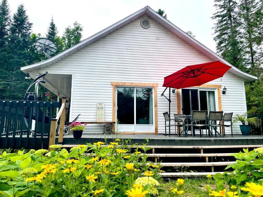 Chalet Nabu L'Ours - Riviere - Billard Saint-Alexis-des-Monts Exterior photo